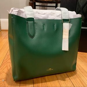 Kelly Green coach tote